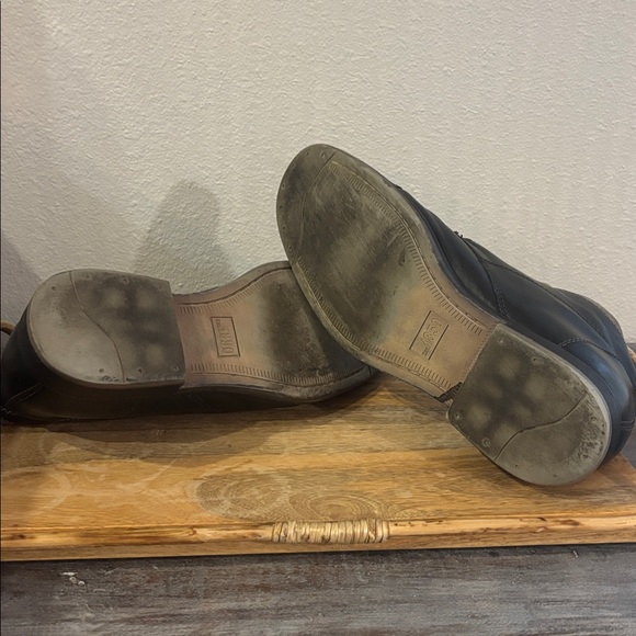 8.5 M Johnston & Murphy Black Leather Boot Shoes Waterproof J&M Flex Sheepskin - Picture 7 of 8